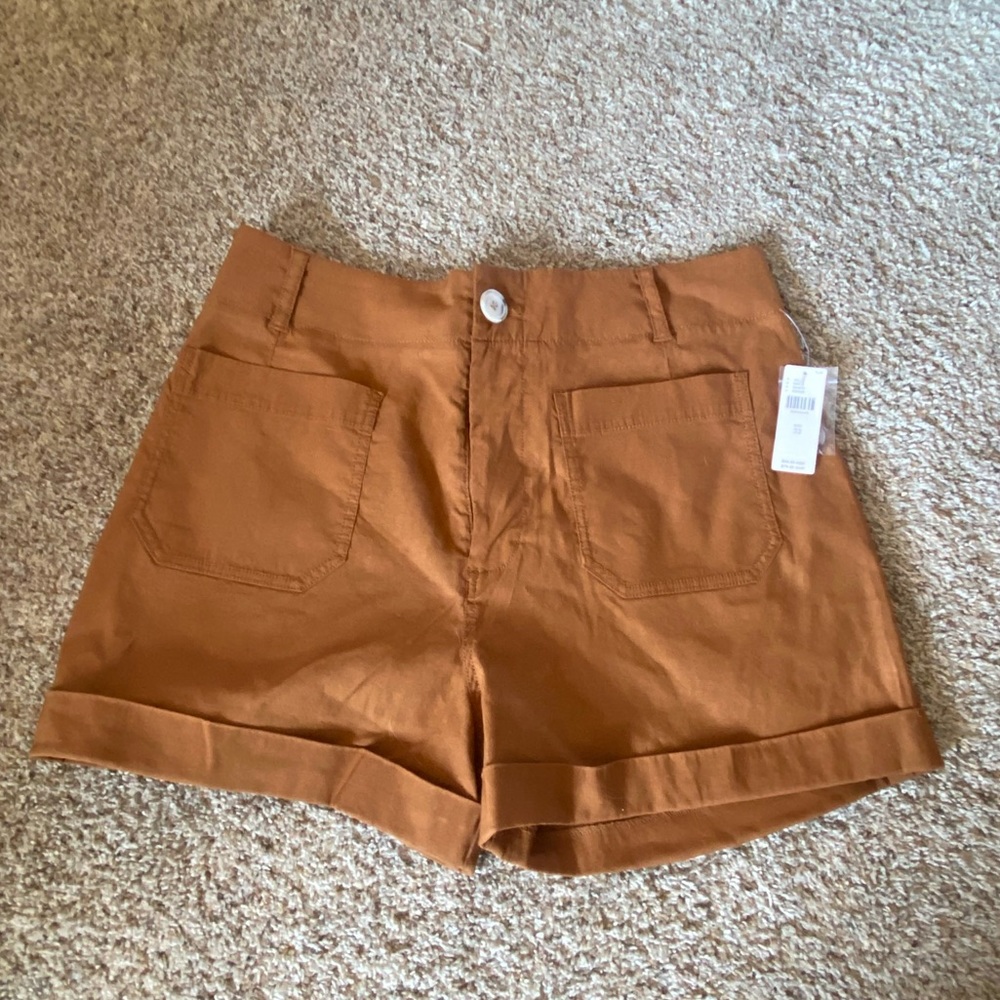 anthropologie brown womens shorts